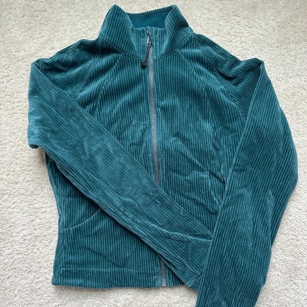 Lulu Lemon green corduroy matching set